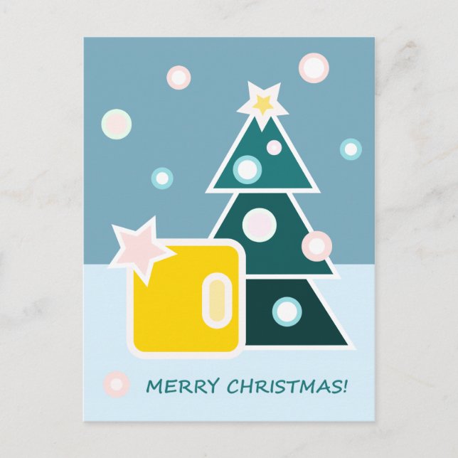 Carte de Noël joyeux (Devant)