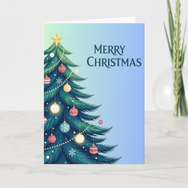 Carte de Noël Joyeux (Devant)
