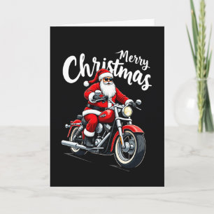 Carte de Noël joyeux avec un Père Noël cool en gra