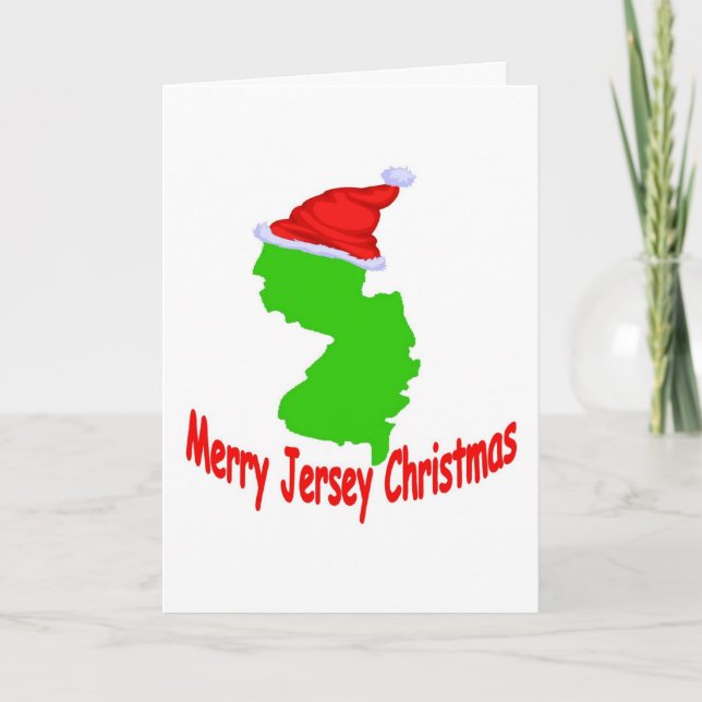 Carte de Noël Joyeux Jersey (Devant)