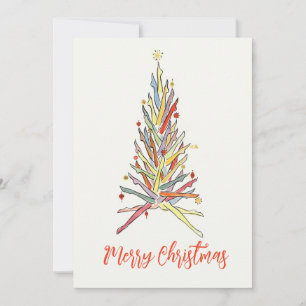 Carte de Noël Joyeux Noël Arbre à Jambes