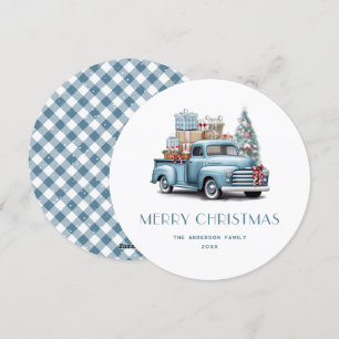 Carte de Noël Joyeux Noël avec Cadeaux de Camion B