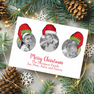 Carte de Noël Joyeux Noël avec un montage photo d'
