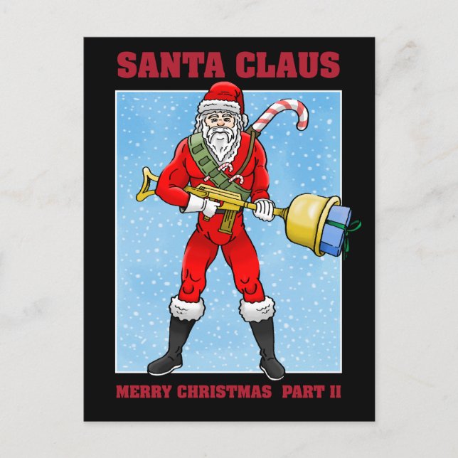 Carte de Noël Joyeux Noël Père Noël (Devant)