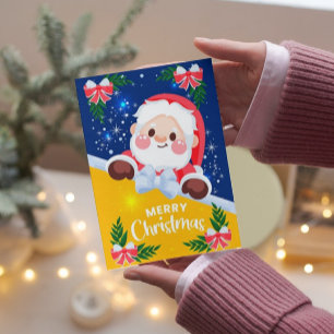 Carte de Noël Joyeux Père Noël