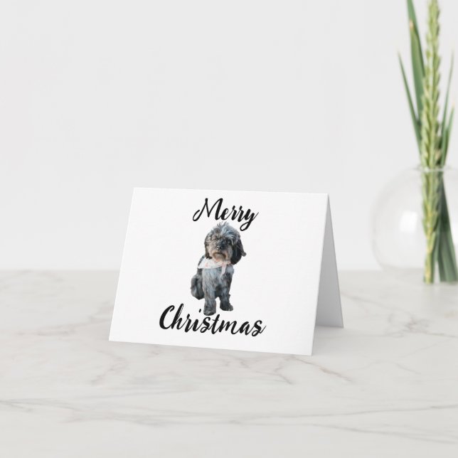 Carte de Noël Joyeux personnalisée (Devant)