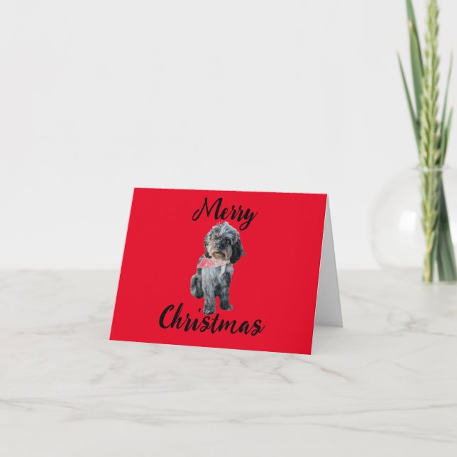 Carte de Noël Joyeux personnalisée (Devant)