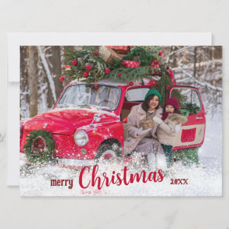 Carte de Noël Joyeux personnalisée avec photo