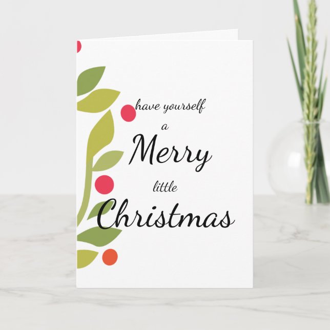 Carte de Noël Joyeux Petit Noël (Devant)