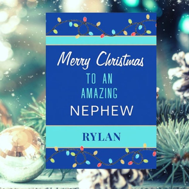 Carte de Noël joyeux pour neveu incroyable (Créateur téléchargé)
