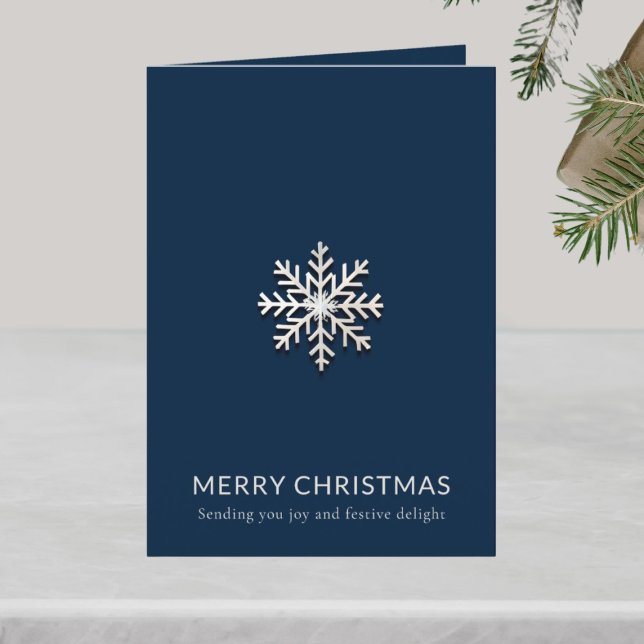 Carte de Noël Joyeux Snowflake (Créateur téléchargé)