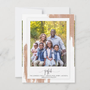 Carte de Noël Joyful Mondern avec éléments or