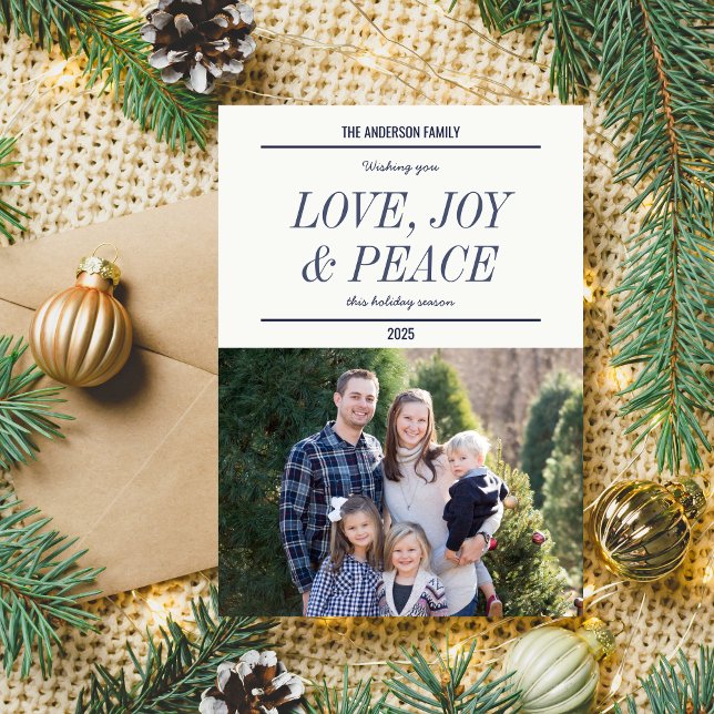 Carte de Noël Joyuses Fêtes de Famille (Créateur téléchargé)
