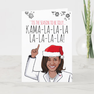 Carte de Noël Kamala : Carte Kamala-la-la