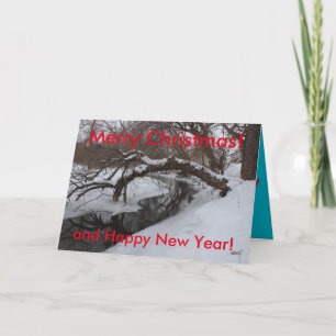 Carte de Noël Kansas Snowy Creek
