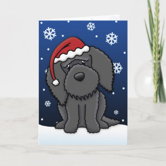Carte de Noël Kawaii Barbet