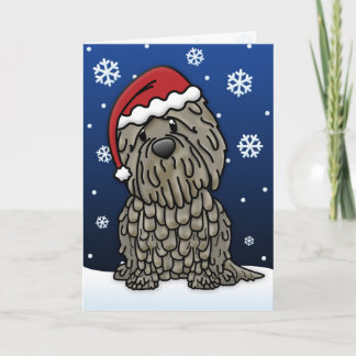 Carte de Noël Kawaii Bergamasco