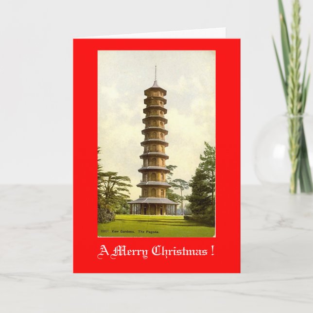 Carte de Noël, Kew Gardens (Devant)