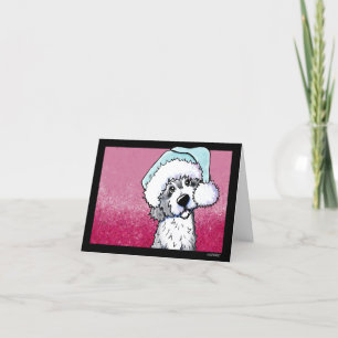 Carte de Noël KiniArt Goldendoodle