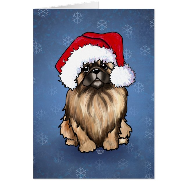 Carte de Noël KiniArt Pekingese (Devant)