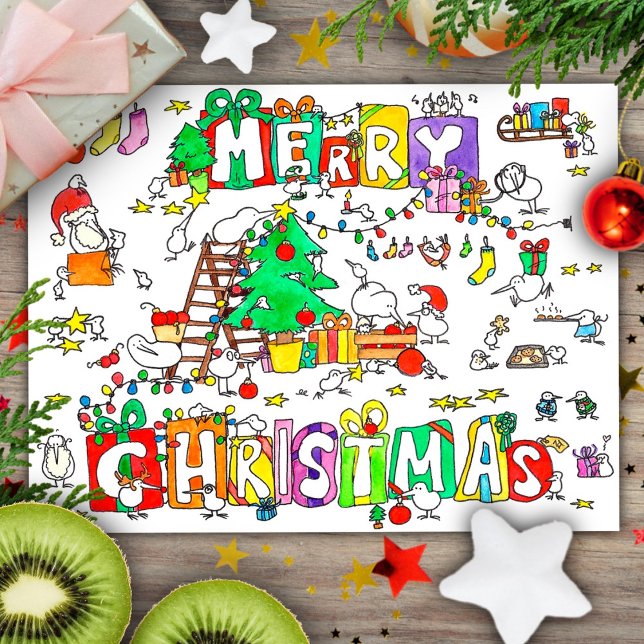 Carte de Noël Kiwi par Nicole Janes (Créateur téléchargé)