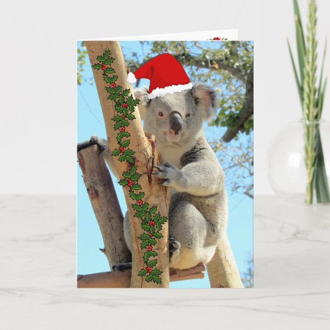 Carte de Noël Koala (Devant)