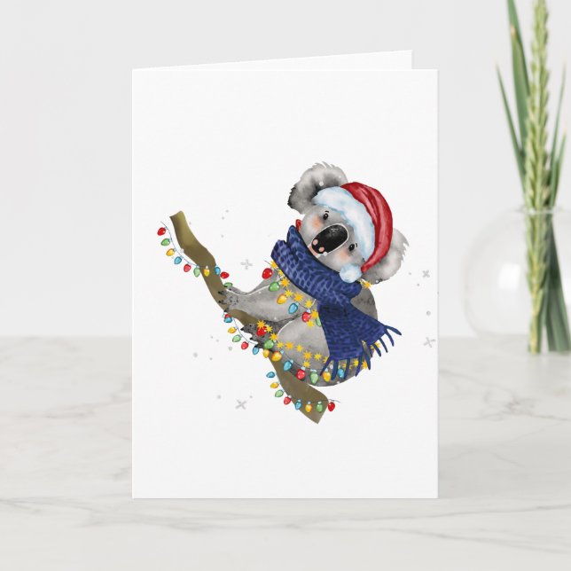 Carte de Noël Koala (Devant)