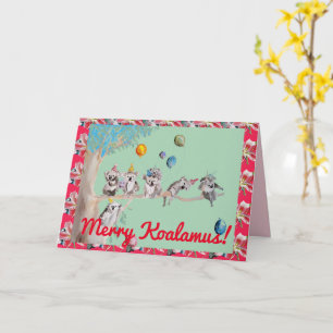 Carte de Noël Koala Merry Koalamus Carte pour enfa