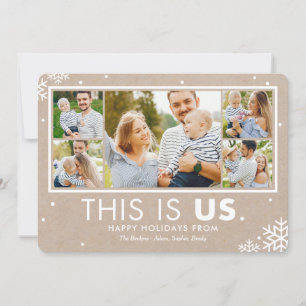 Carte de Noël Kraft This Is Us