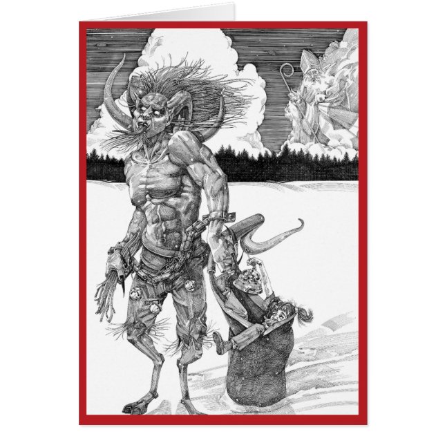 Carte de Noël Krampus (Devant)