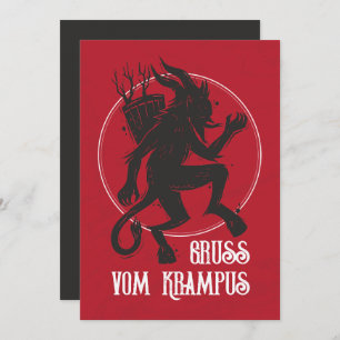 Carte de Noël Krampus Gruss Vom Krampus