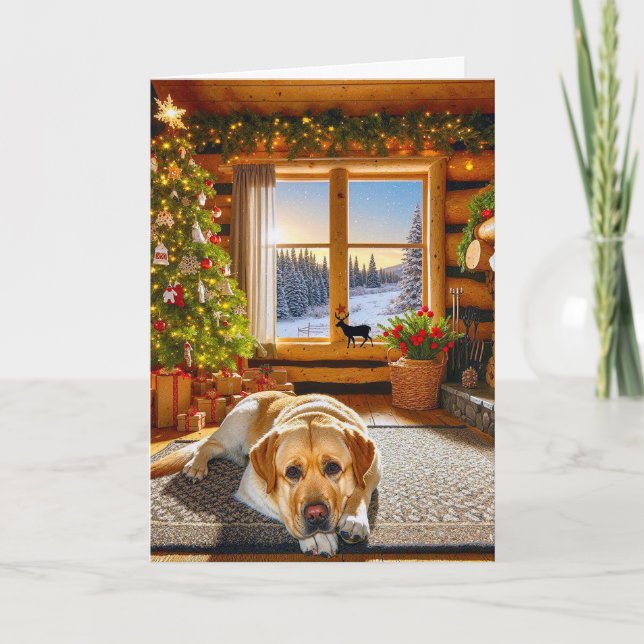 Carte de Noël Labrador Retriever (Devant)
