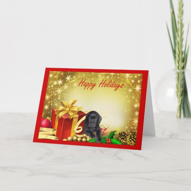 Carte de Noël Labrador Retriever 7 (Devant)
