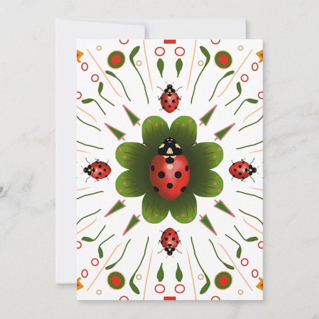Carte de Noël Ladybug (Devant)
