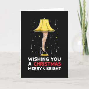 Carte de Noël Lampe à Jambe