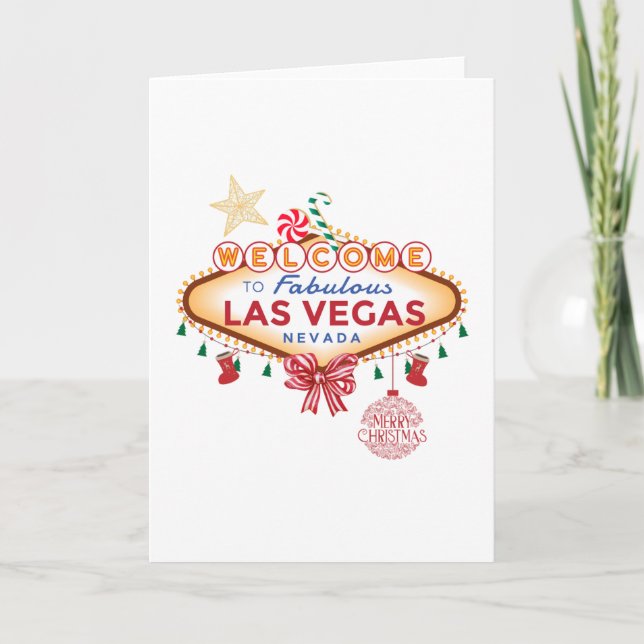 Carte de Noël Las Vegas (Devant)