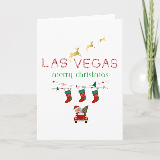 Carte de Noël Las Vegas (Devant)