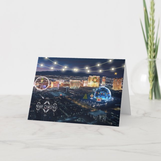 Carte de Noël Las Vegas (Devant)
