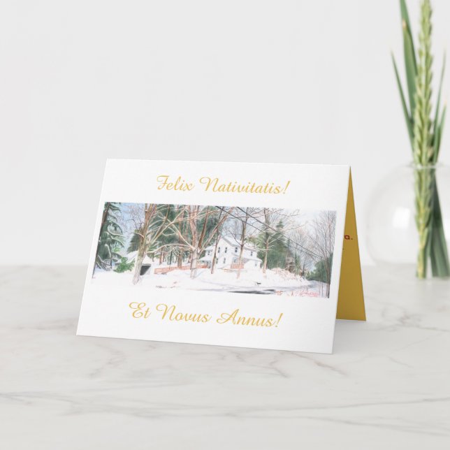 Carte de Noël latine - Felix Nativitatis! (Devant)