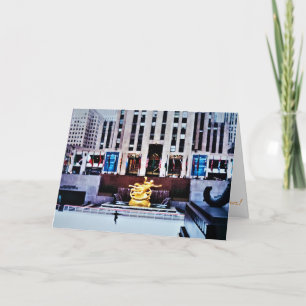 Carte de Noël "Le Concourse du Rockefeller Center"