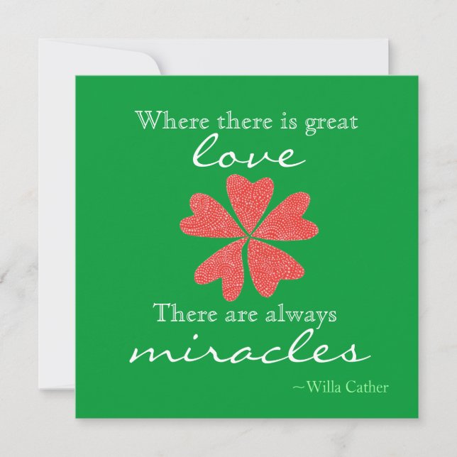 Carte de Noël Love & Miracles (Devant)