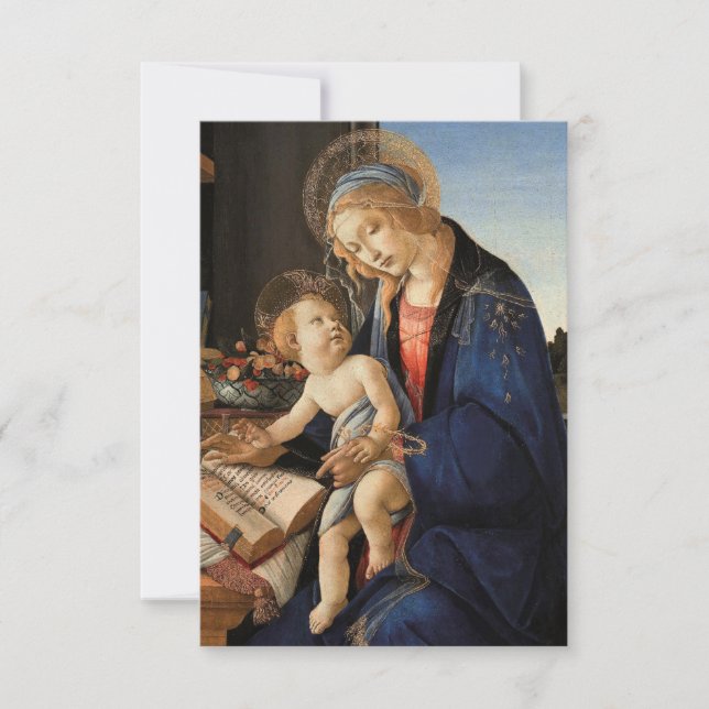 Carte de Noël Madonna et Enfant (Devant)
