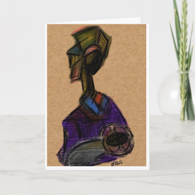 Carte de Noël Madonna et Enfant (Devant)