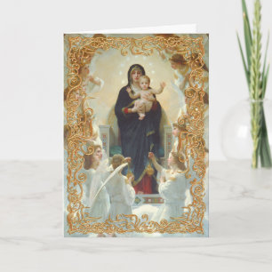 Carte de Noël Madonna et Enfant