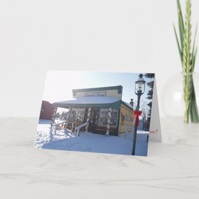 Carte de Noël "Magasin général" (Devant)