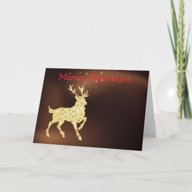 Carte de Noël Magic Reindeer (Devant)