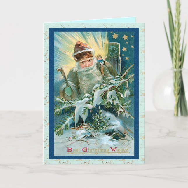 Carte de Noël magique du père noël (Devant)