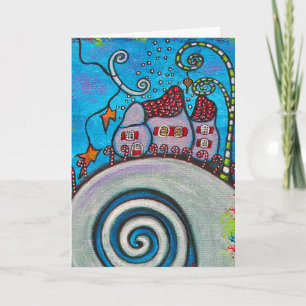 Carte de Noël magique Mountain Top