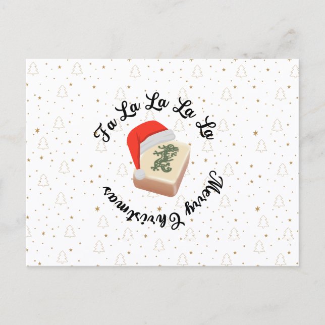 Carte de Noël Mahjong (Devant)