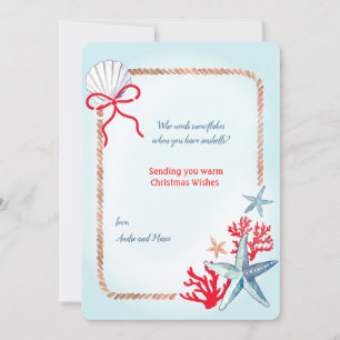 Carte de Noël Marine Life